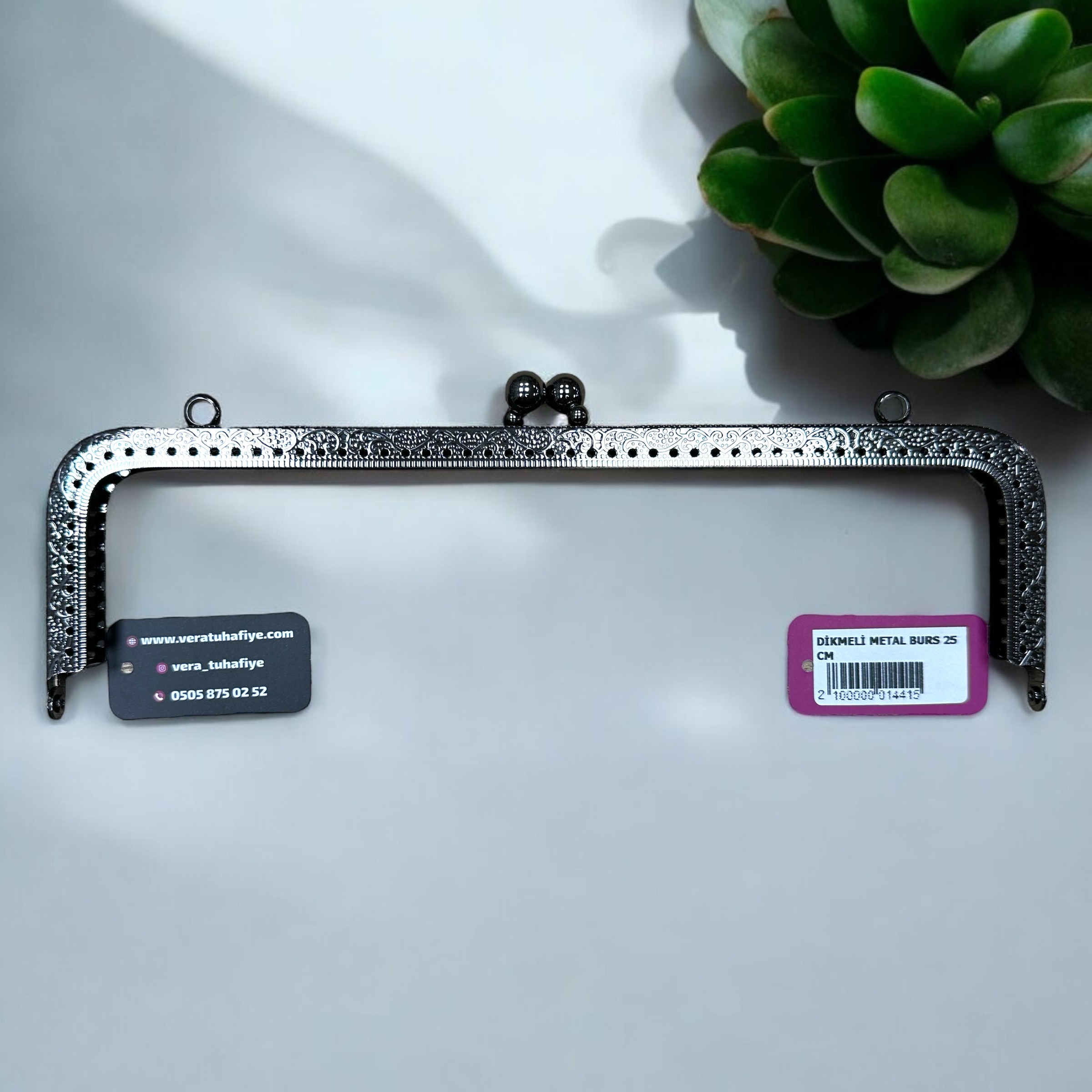 25 CM DİKMELİ BURS SİYAH